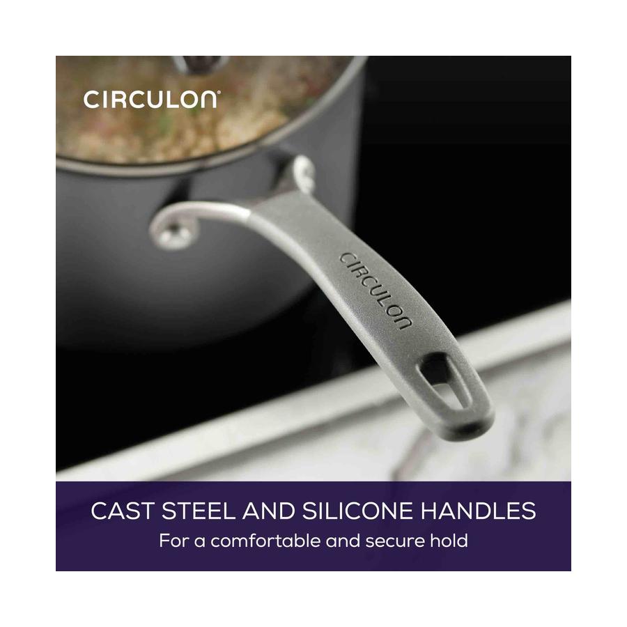 Circulon ScratchDefense A1 14cm Open Milkpan Black Black