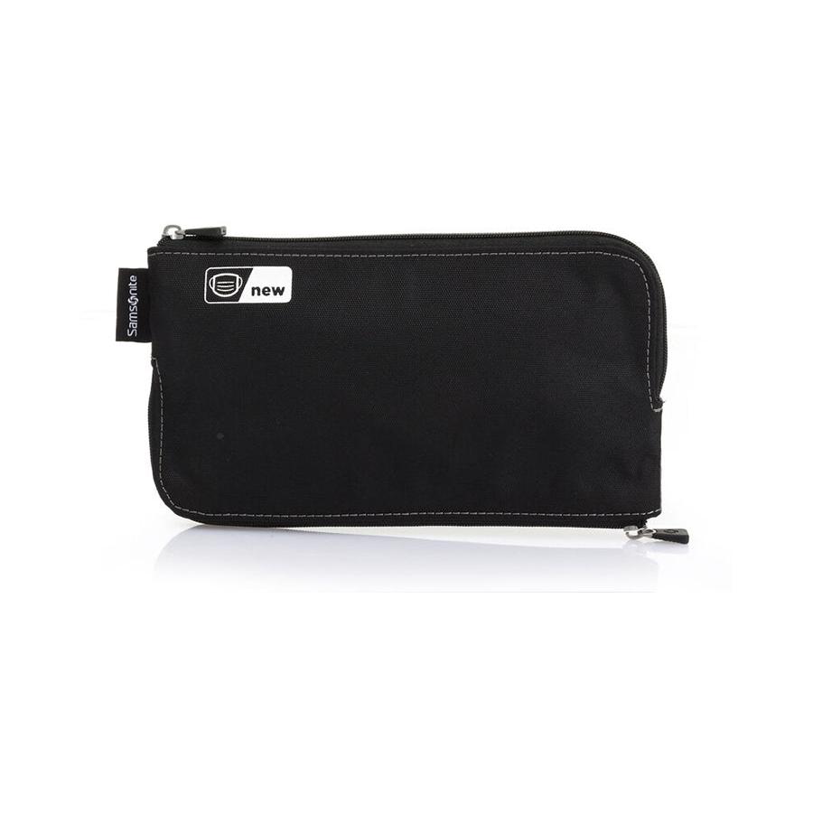 Samsonite Antimicrobial Zippered Mask Pouch Black Black