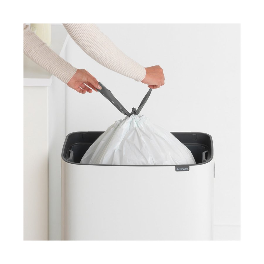 Brabantia Bo Touch Bin (60L) White White