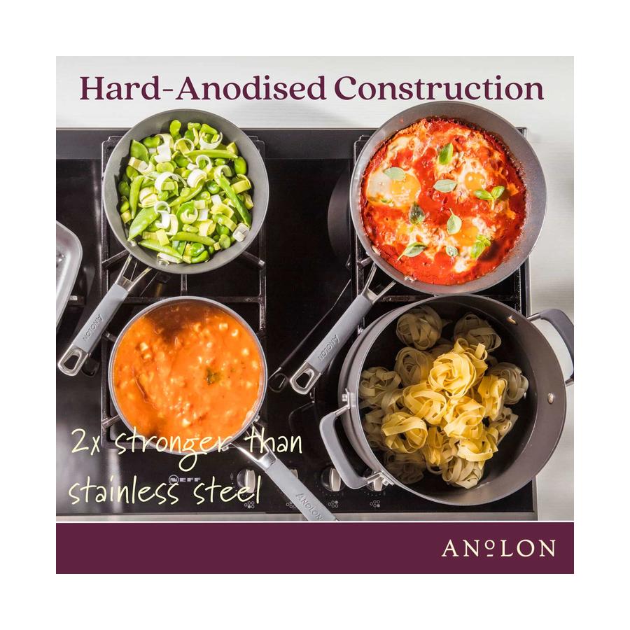 Anolon Endurance+ 3 Piece Cookware Set Black Black