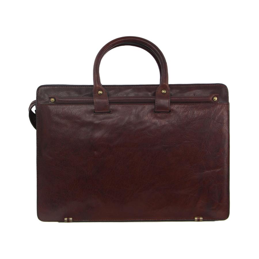 Pierre Cardin Odell Rustic Leather 15" Laptop Bag Chestnut Chestnut