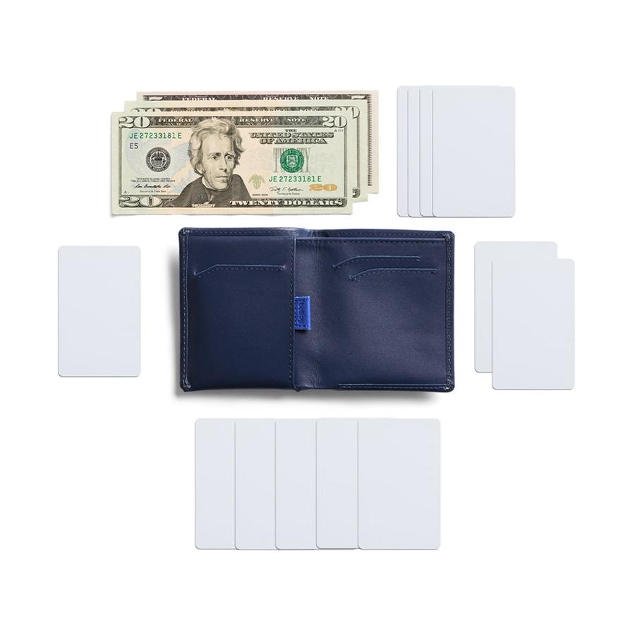 Bellroy RFID Note Sleeve Leather Wallet Navy Navy