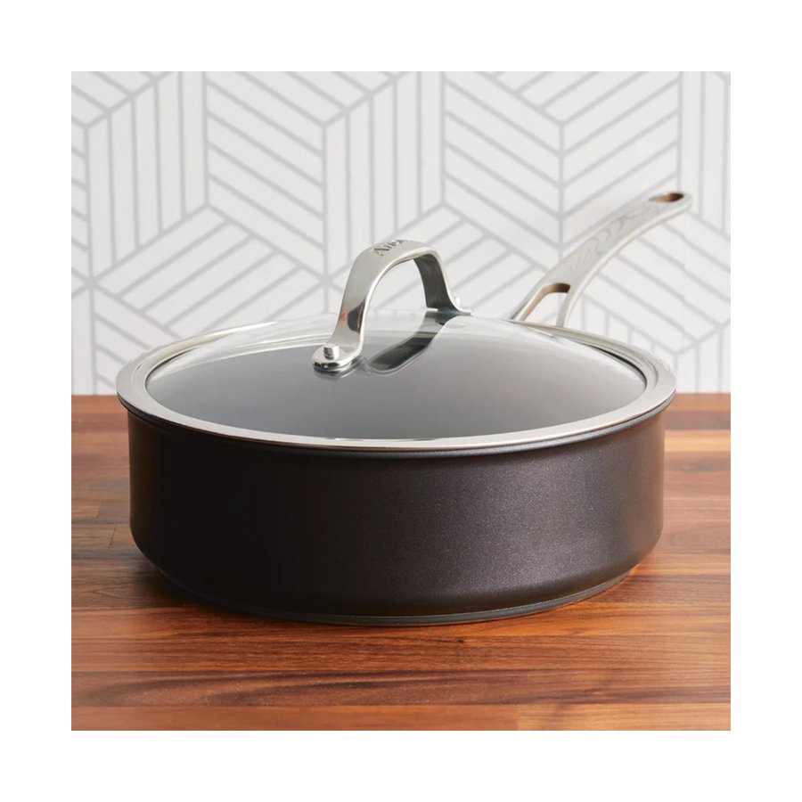Anolon SearTech 24cm (3.3L) Covered Saute Pan Black Black