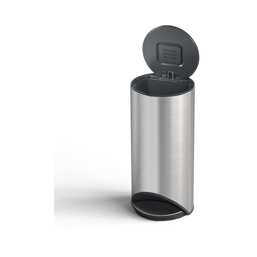 Joseph Joseph Arc 30L Easy Push Pedal Bin Stainless Steel Stainless Steel