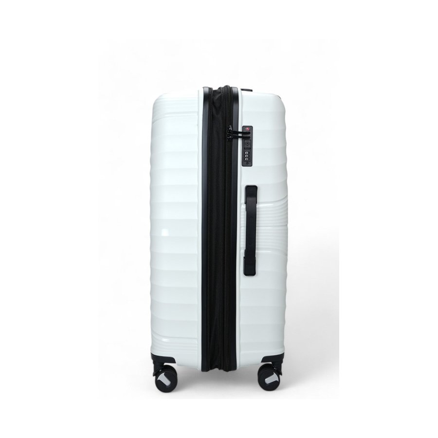 Nomad Aspire 75cm Hardside Checked Suitcase White White