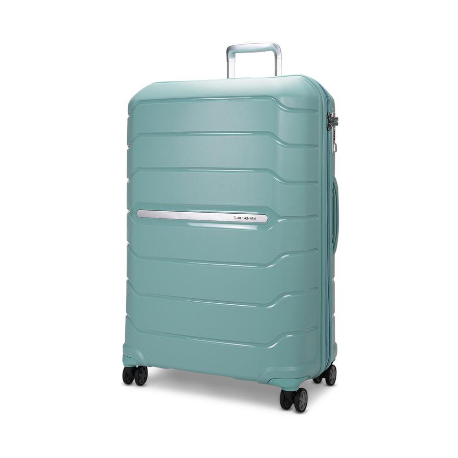 Samsonite Oc2lite 75cm Hardside Checked Suitcase Aqua Aqua