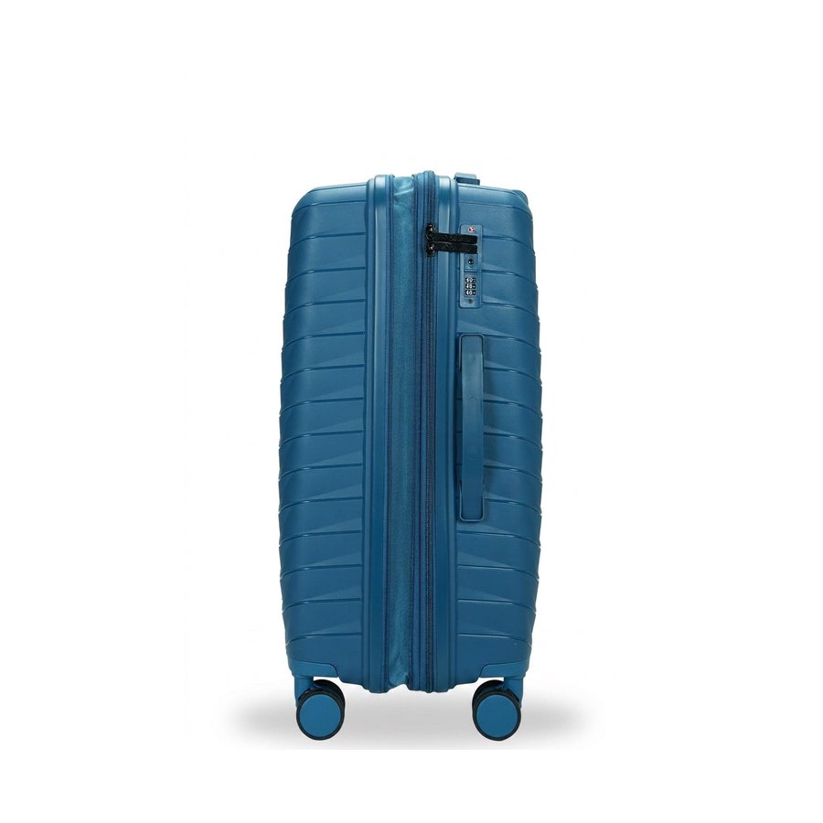 Caselite Expedition 65cm Hardside Checked Suitcase Lake Blue Lake Blue