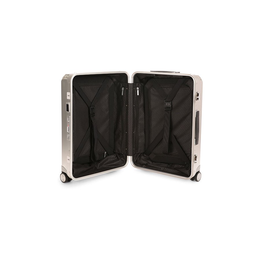 Samsonite Lite-Box ALU 55cm Hardside Carry-On Suitcase Aluminium Aluminium