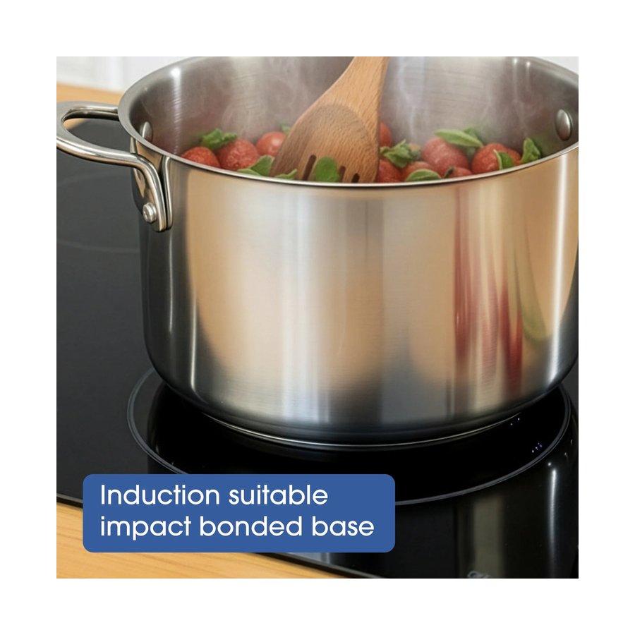 Raco Steel Essentials Induction 5 Piece Cookware Set Stainless Steel Stainless Steel