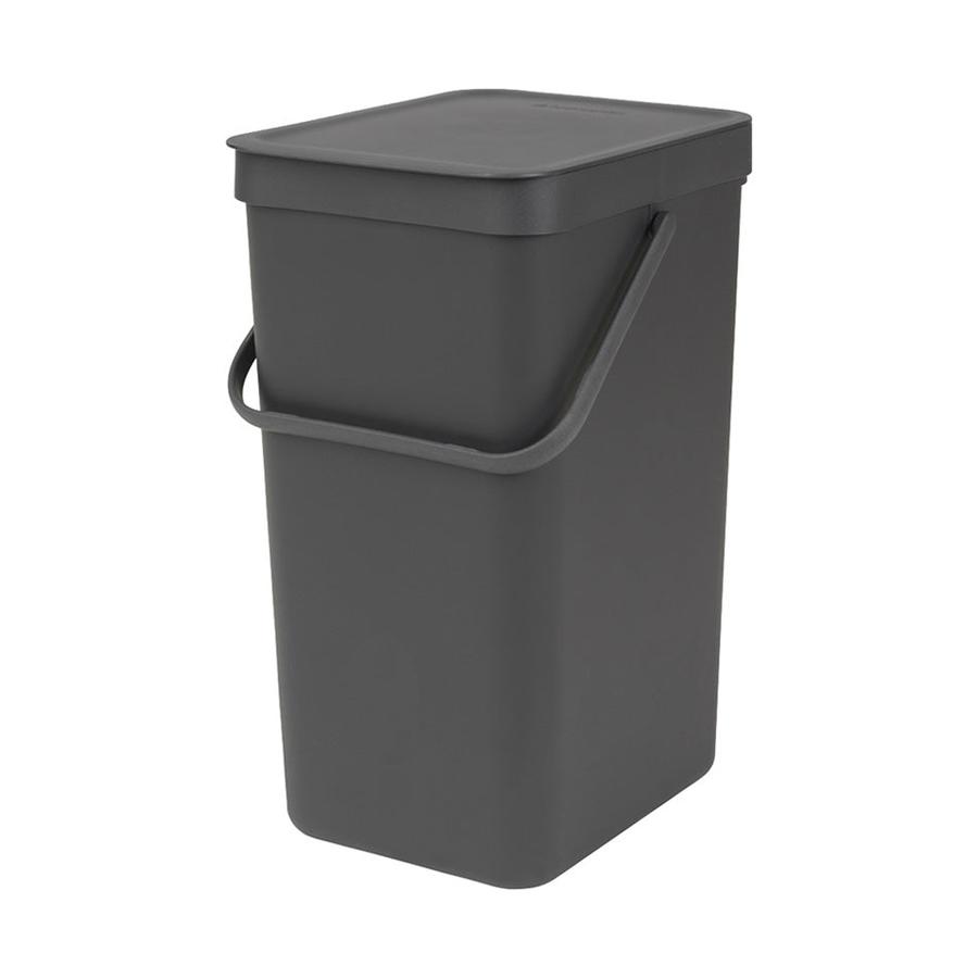 Brabantia Sort & Go Waste Bin (16L) Grey Grey