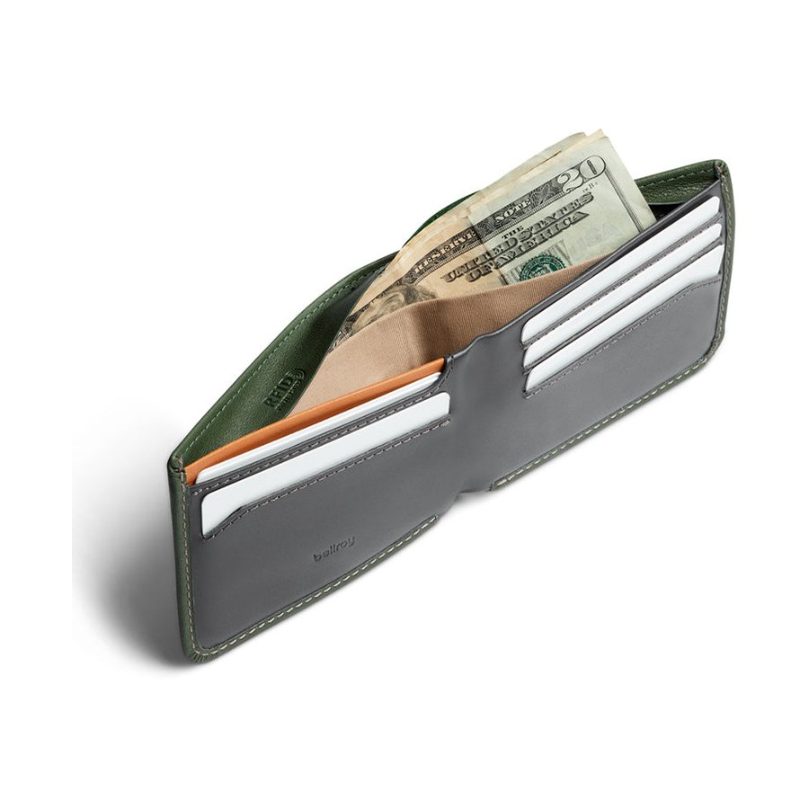 Bellroy RFID Hide & Seek LO Leather Wallet Ranger Green Ranger Green
