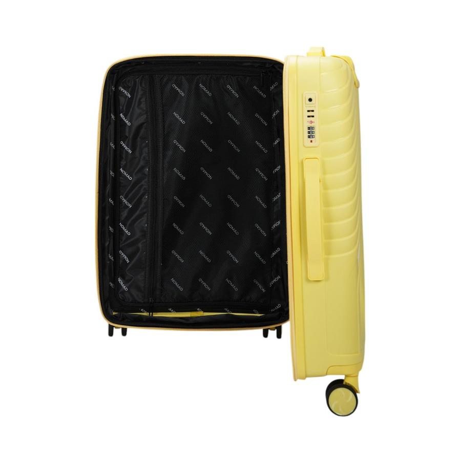 Nomad Journey 66cm Hardside Checked Suitcase Yellow Yellow