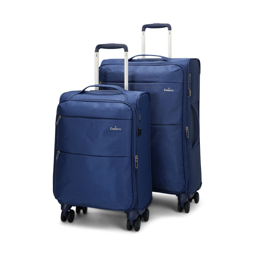 Caselite Ultra 55cm & 69cm Softside Luggage Set Navy Navy