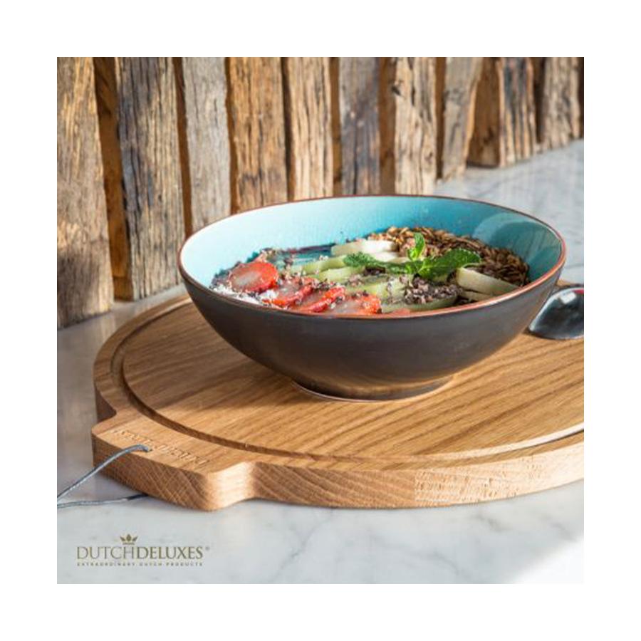 Dutch Deluxes Moon Breakfast Board Oiled Oak Oiled Oak