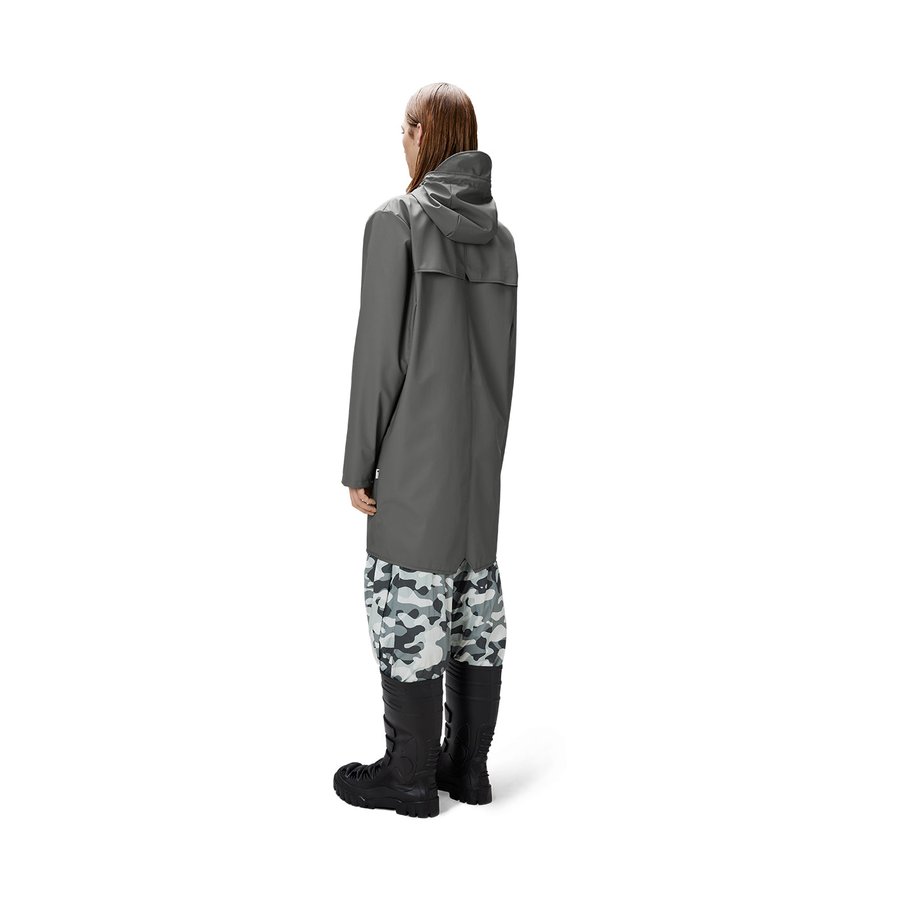 Rains Long Jacket Grey L