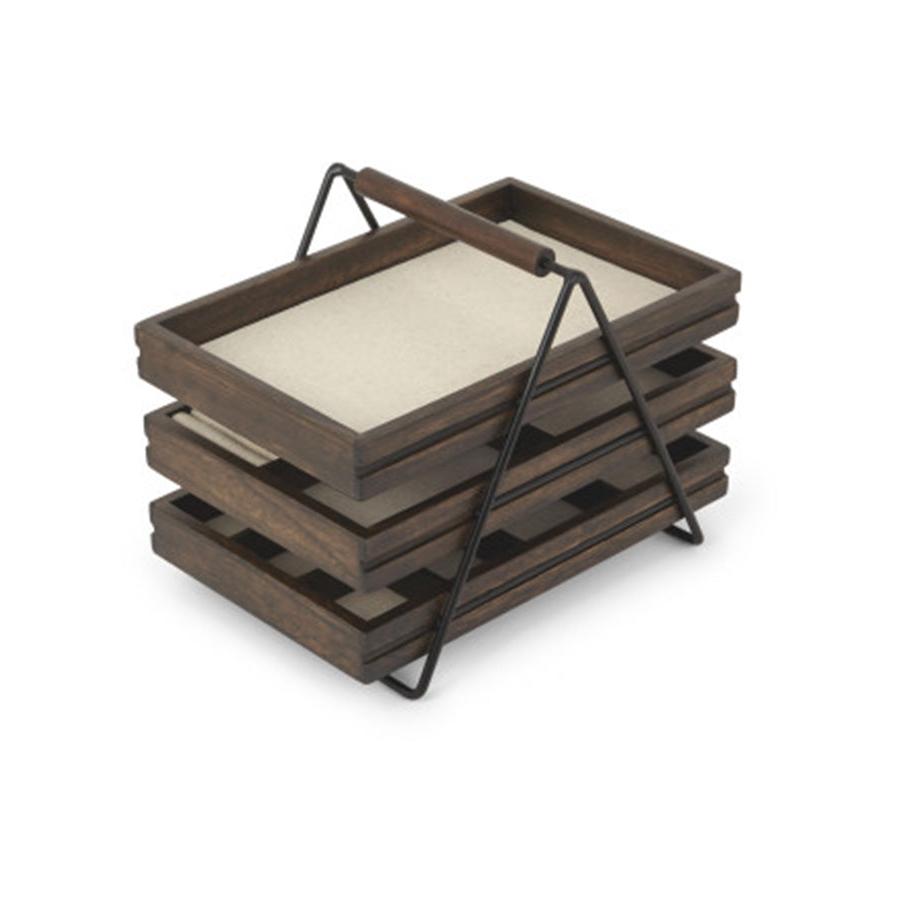 Umbra Terrace Jewellery Tray Black/Walnut Black/Walnut