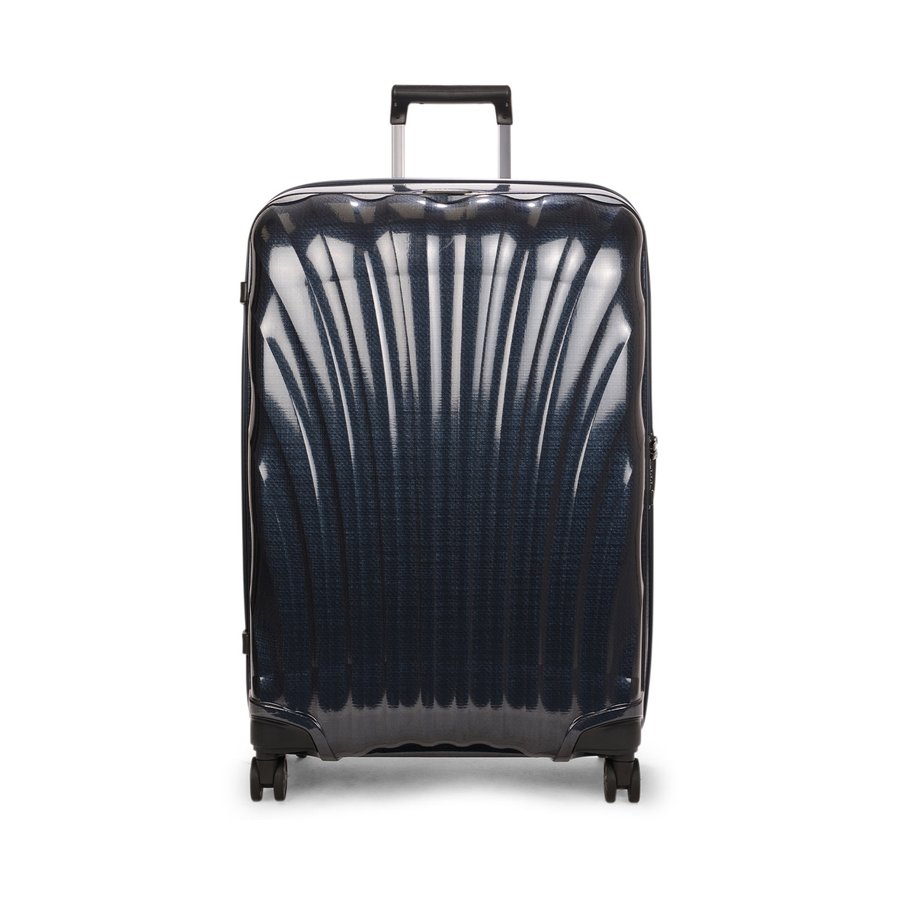 Samsonite C-Lite 75cm CURV Checked Suitcase Midnight Blue Midnight Blue