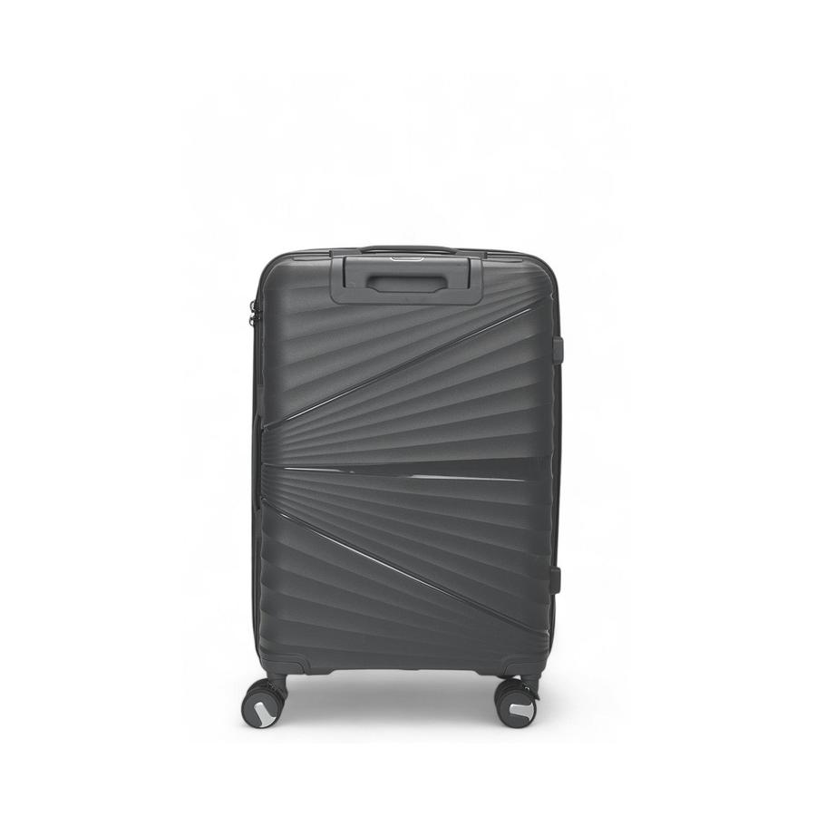 Nomad Aspire 65cm Hardside Checked Suitcase Dark Grey Dark Grey