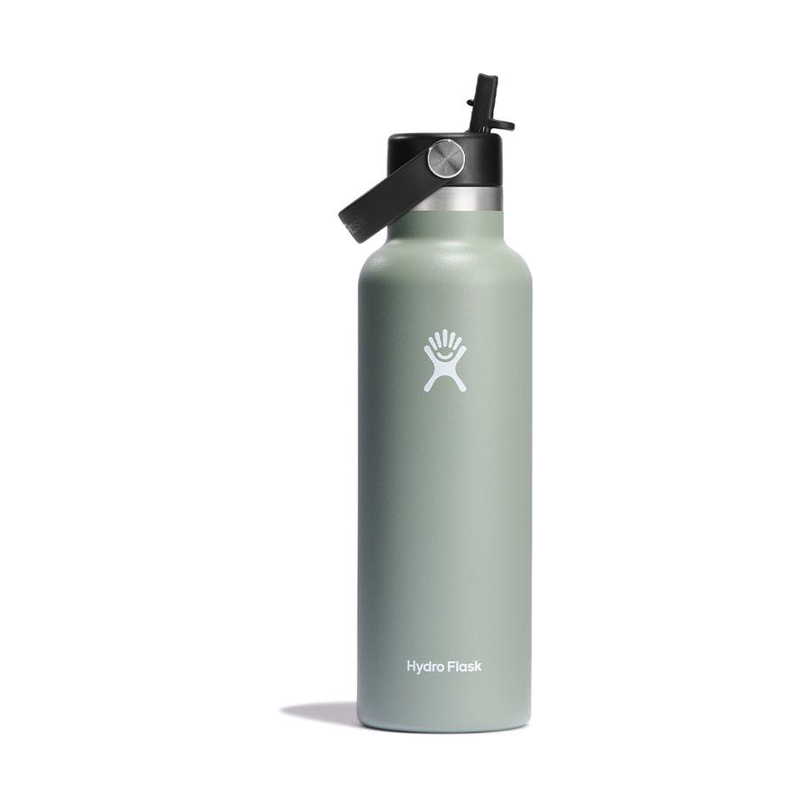 Hydro Flask 21oz (621ml) Standard Mouth Drink Bottle w/ Flex Straw Cap Agave Agave