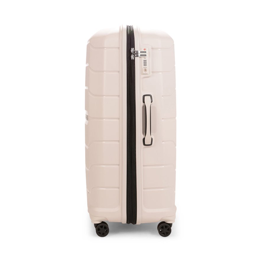 Samsonite Oc2lite 81cm Hardside Checked Suitcase Off-White Off-White