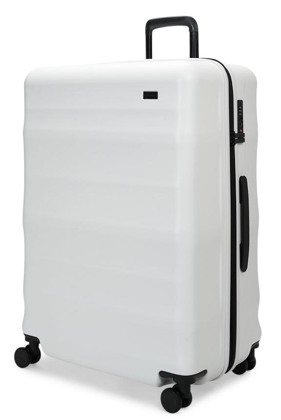 Explorer Luna-Air 74cm Hardside Checked Suitcase White
