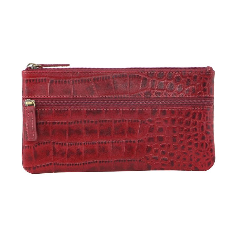 Pierre Cardin Tegan Women's Italian Leather Phone Wallet Red Red