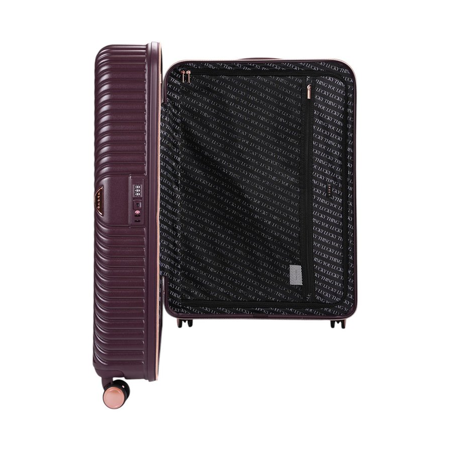 Saben Going Places 55cm, 66cm & 76cm Hardside Luggage Set Merlot Merlot
