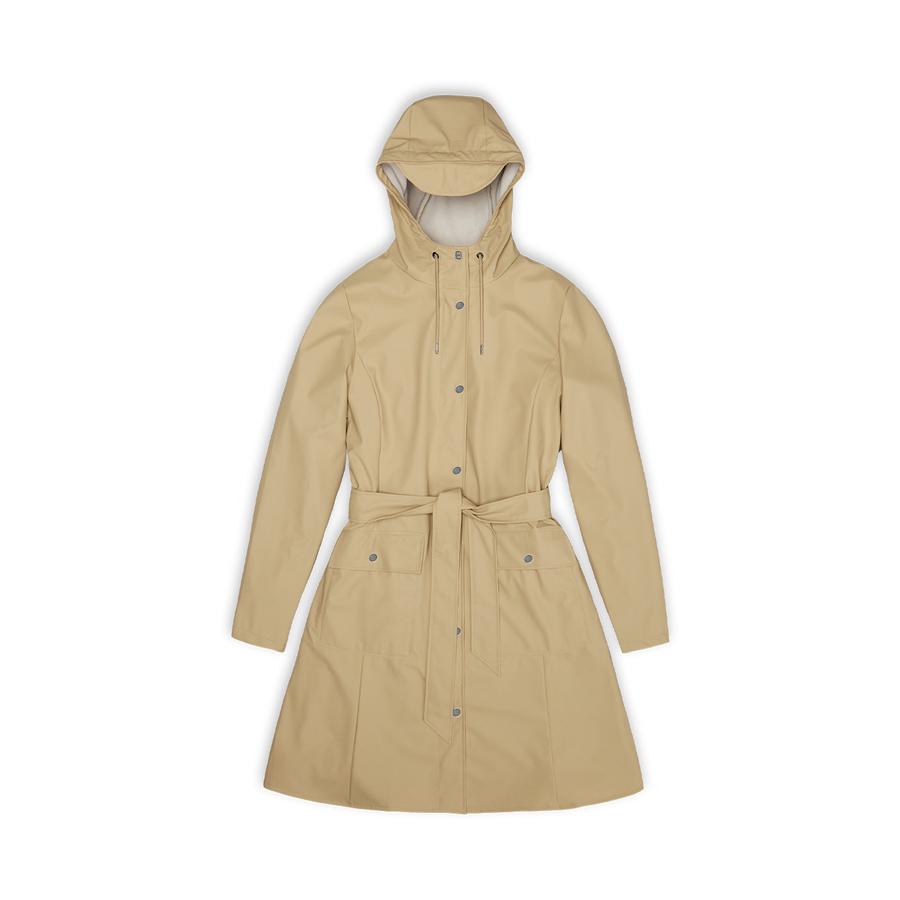 Rains Curve Jacket Sand M