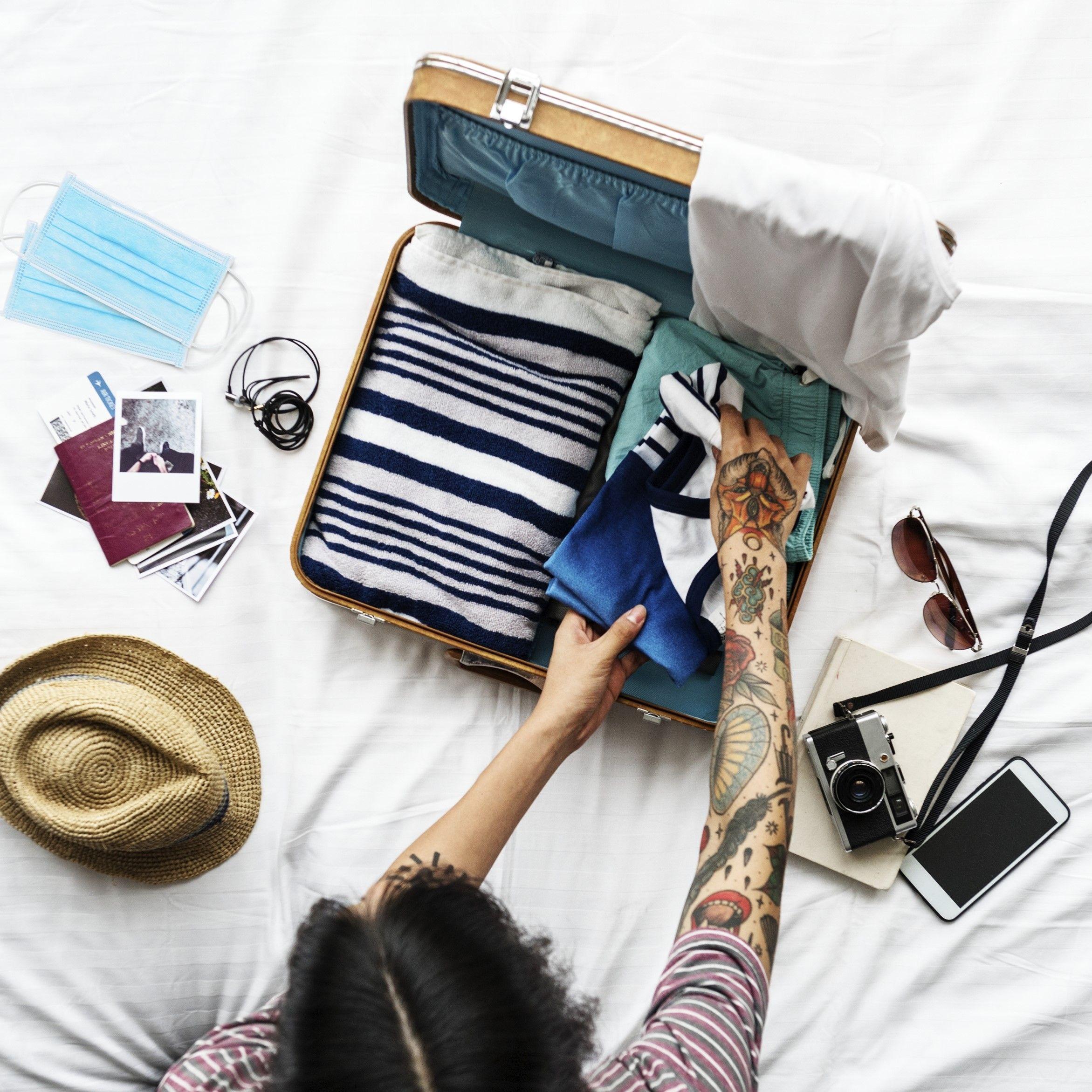 packing suitcase