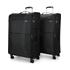 Caselite Ultra 80cm & 80cm Softside Luggage Set Black