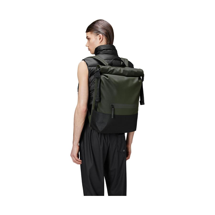 Rains Trail Rolltop Backpack Green Green