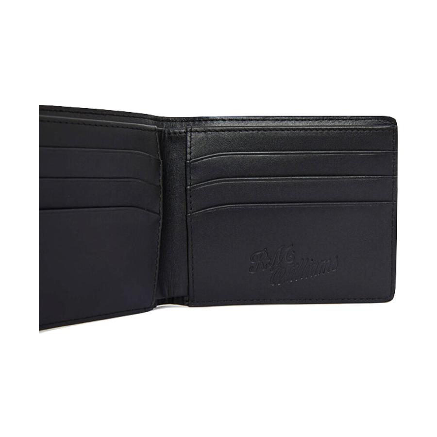 RM Williams City Slim Bifold Wallet Black Black