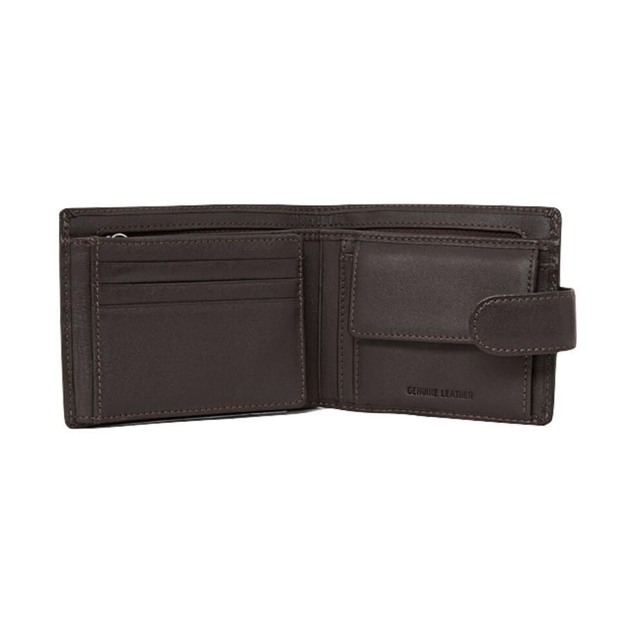 RM Williams Leather Wallet with Coin Pocket & Tab Brown Brown