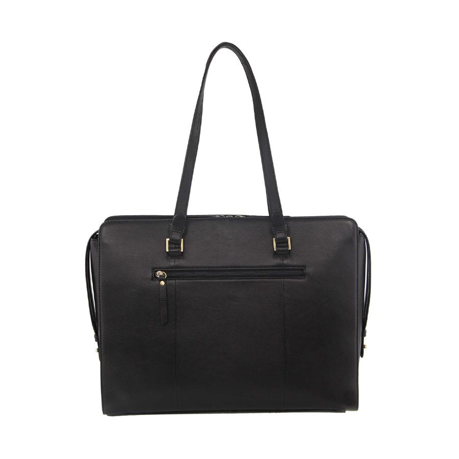 Pierre Cardin Eliza Leather 13" Laptop Bag Black Black