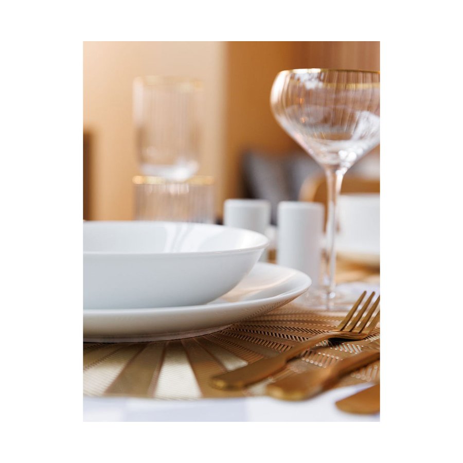 Mikasa Chalk 23cm Porcelain Pasta Bowls (Set of 4) White White