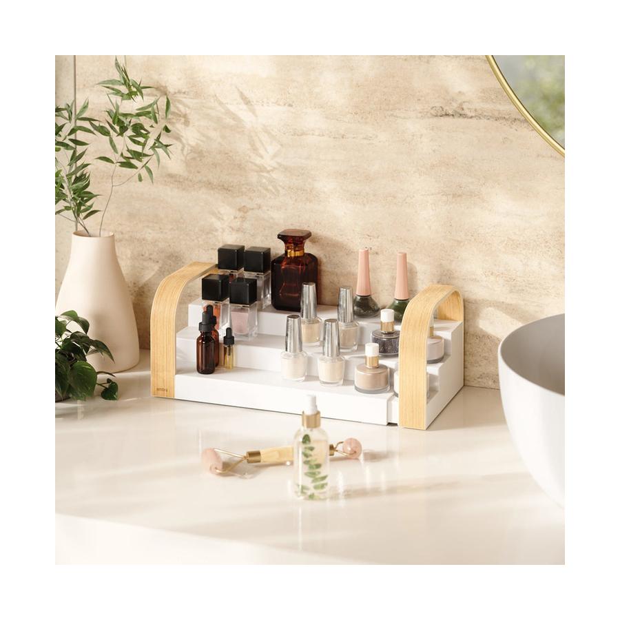 Umbra Bellwood 3-Tier Spice Shelf White/Natural White/Natural