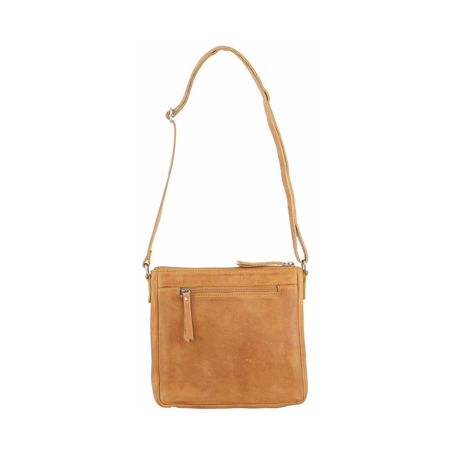 Milleni Marie Women's Leather Crossbody Bag Caramel Caramel