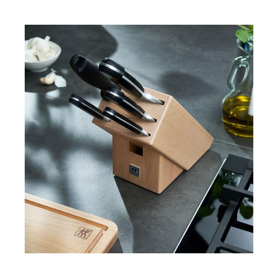 Zwilling Professional S 6 Piece Knife Block Set Black Black