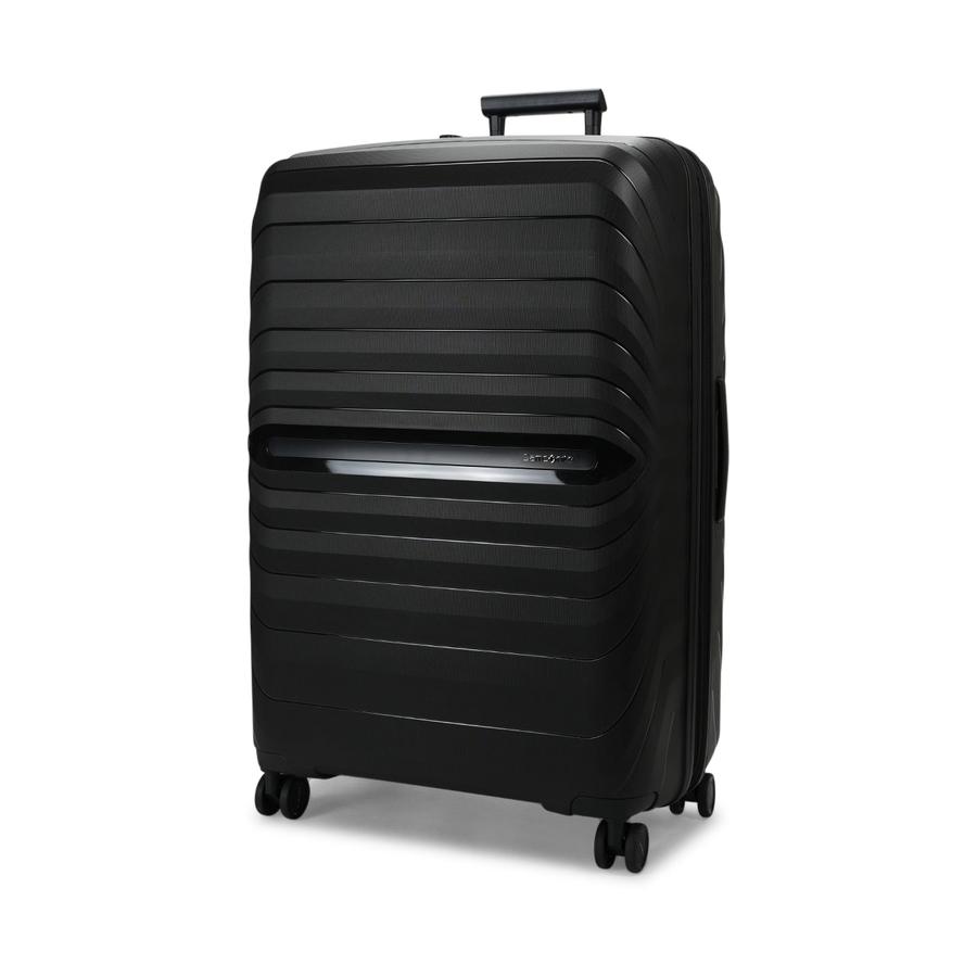 Samsonite Octolite Neo 81cm Hardside Checked Suitcase Black Black
