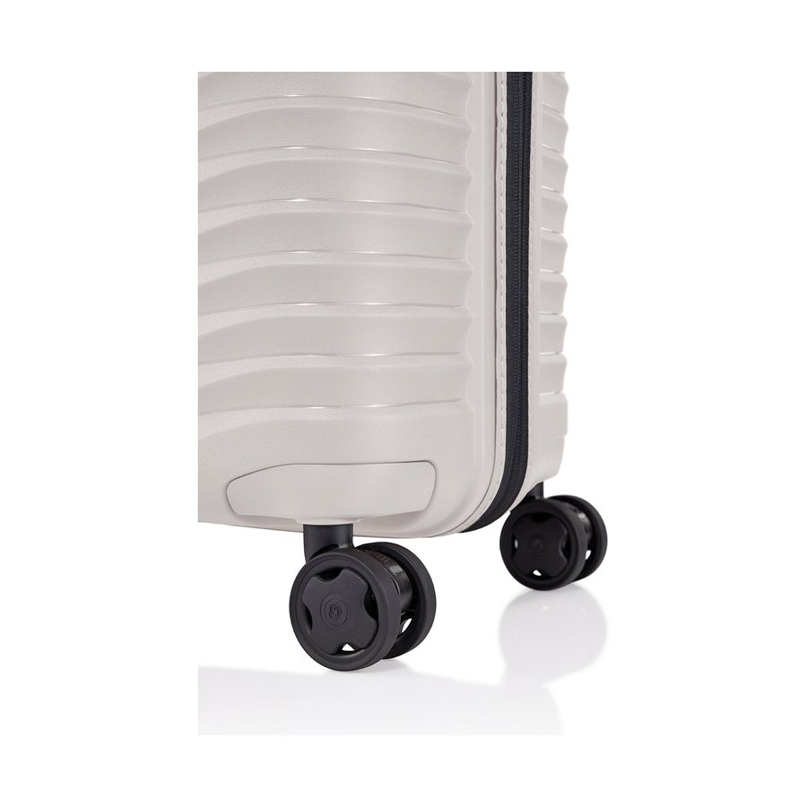 Samsonite Upscape 81cm Hardside Checked Suitcase Stone Grey Stone Grey