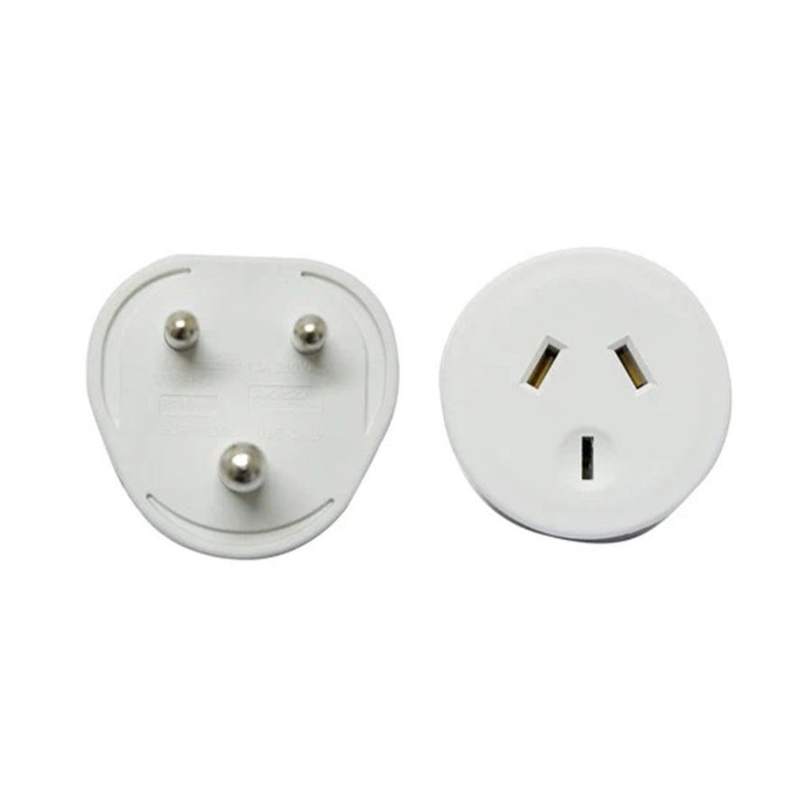 Jackson NZ to India Travel Adapter White White