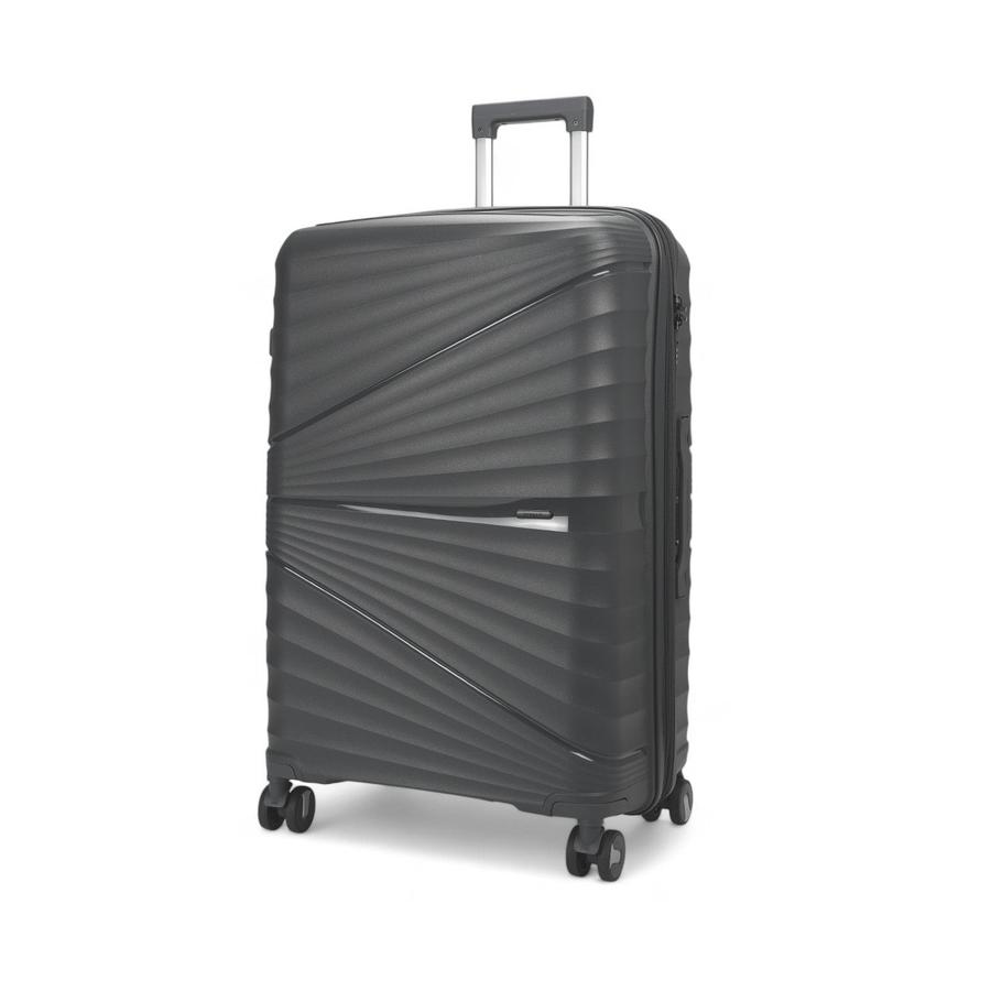 Nomad Aspire 75cm Hardside Checked Suitcase Dark Grey Dark Grey