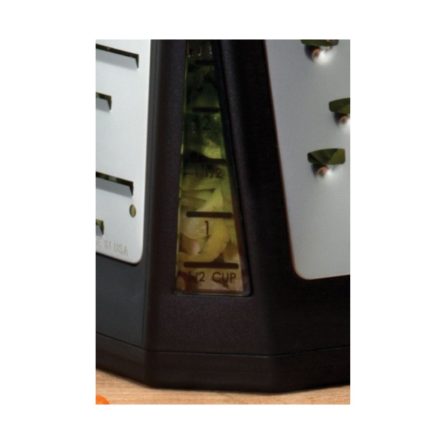 Microplane Elite 5-in-1 Box Grater Black Black
