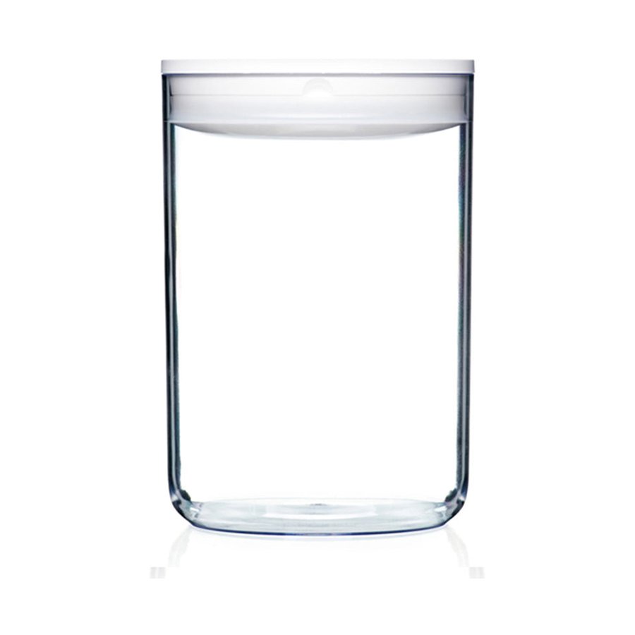 ClickClack Pantry Round 2.3L Storage Container White White