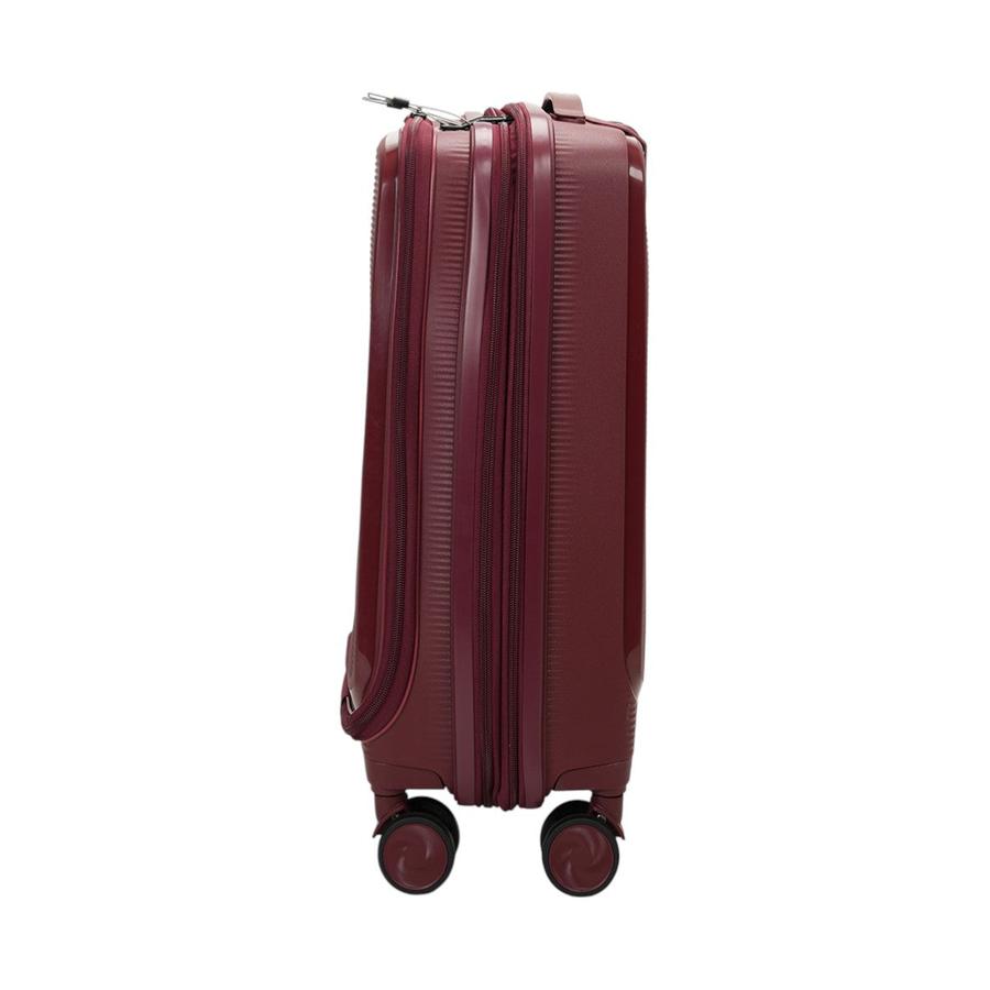Caselite Venture 57cm Top Open Hardside Carry-On Suitcase Dark Red Dark Red