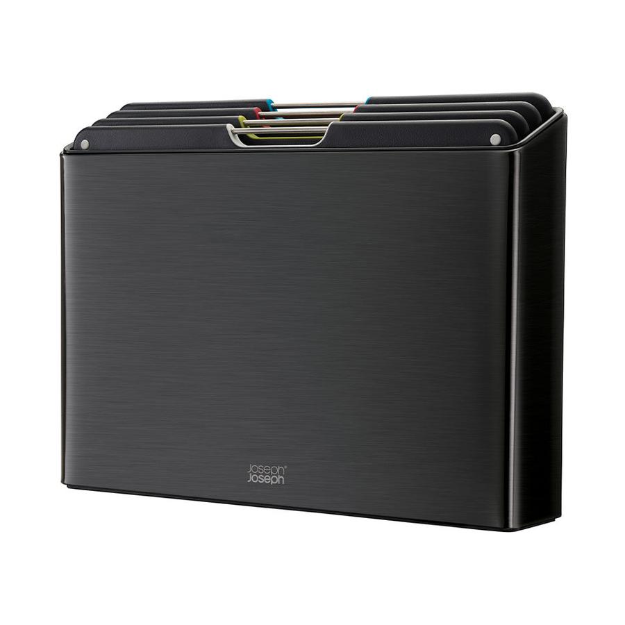 Joseph Joseph Folio Steel 4-Piece Chopping Board Set Carbon Carbon