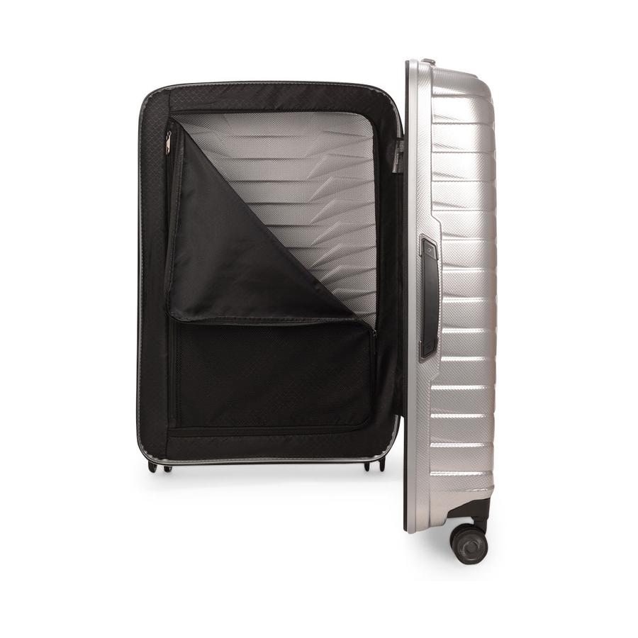 Samsonite Proxis 75cm Hardside Checked Suitcase Silver Silver