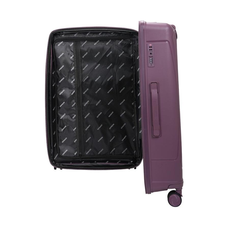 Nomad Quest 75cm Hardside Checked Suitcase Purple Purple