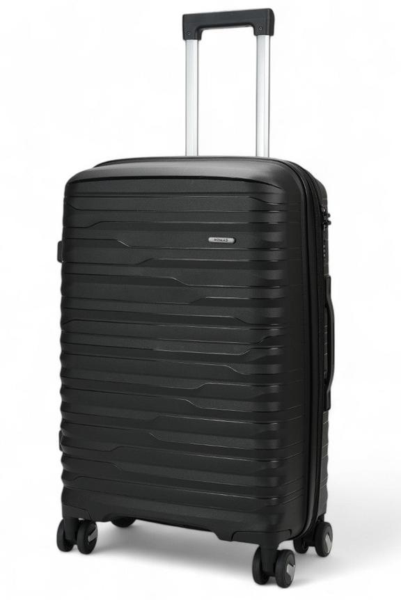 Nomad Discover 65cm Hardside Checked Suitcase Black