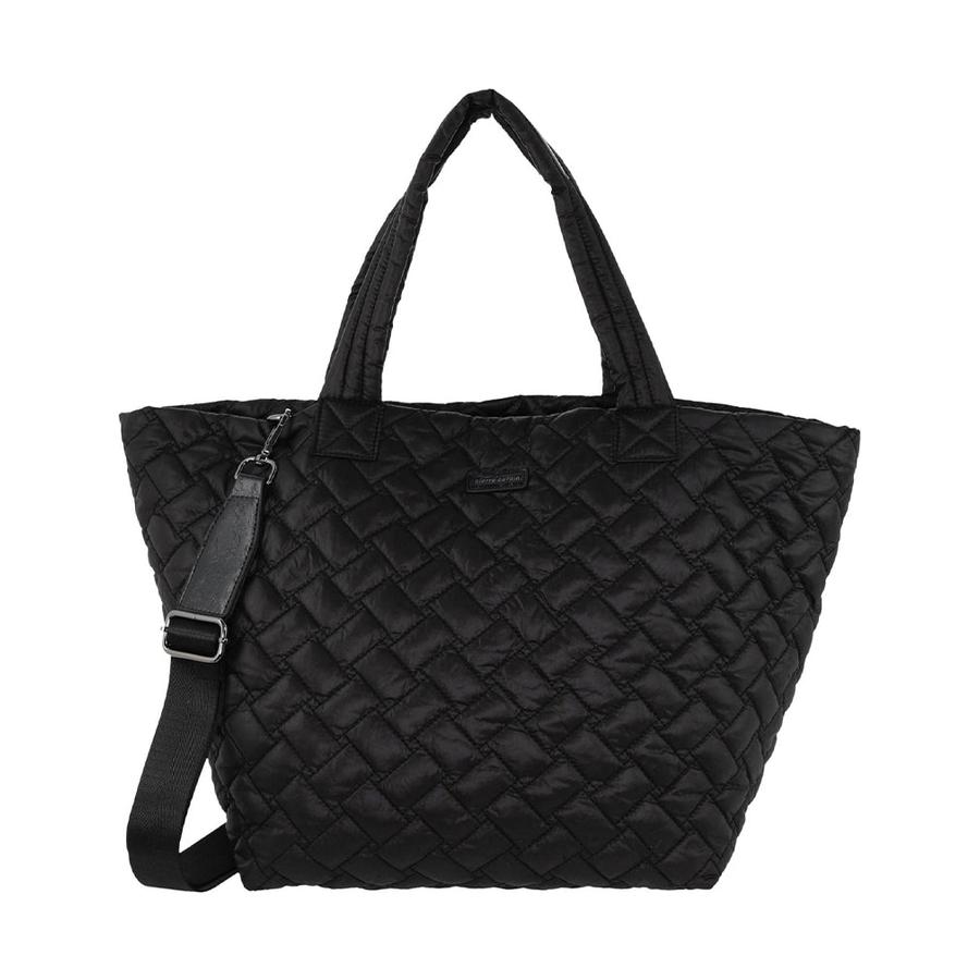 Pierre Cardin Misty Ladies Nylon Padded Tote Bag Black Black